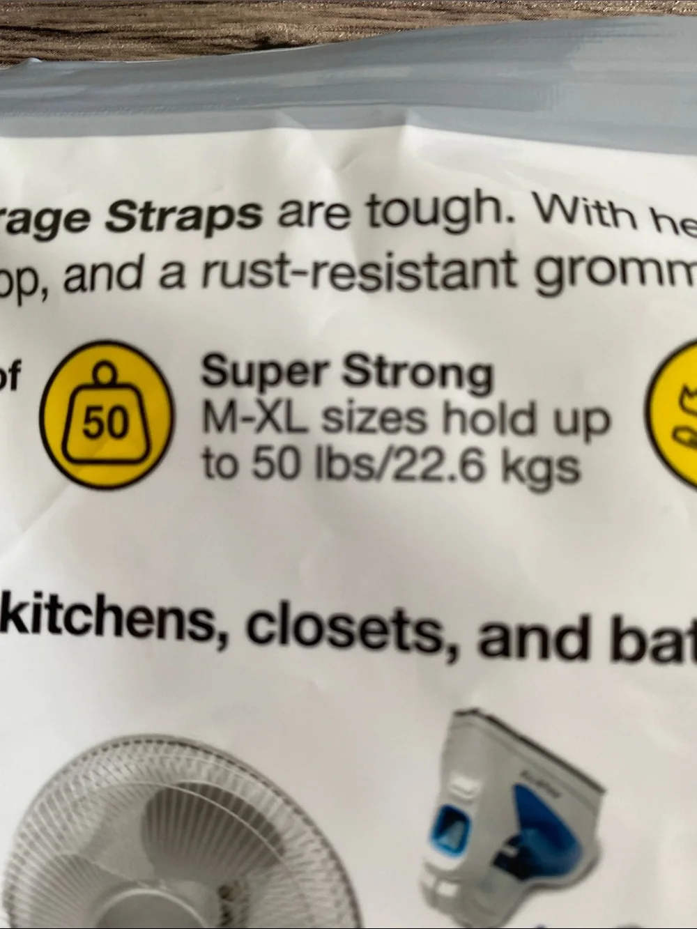 Wrap-It Heavy-Duty Storage Straps Blue (Set of 5)